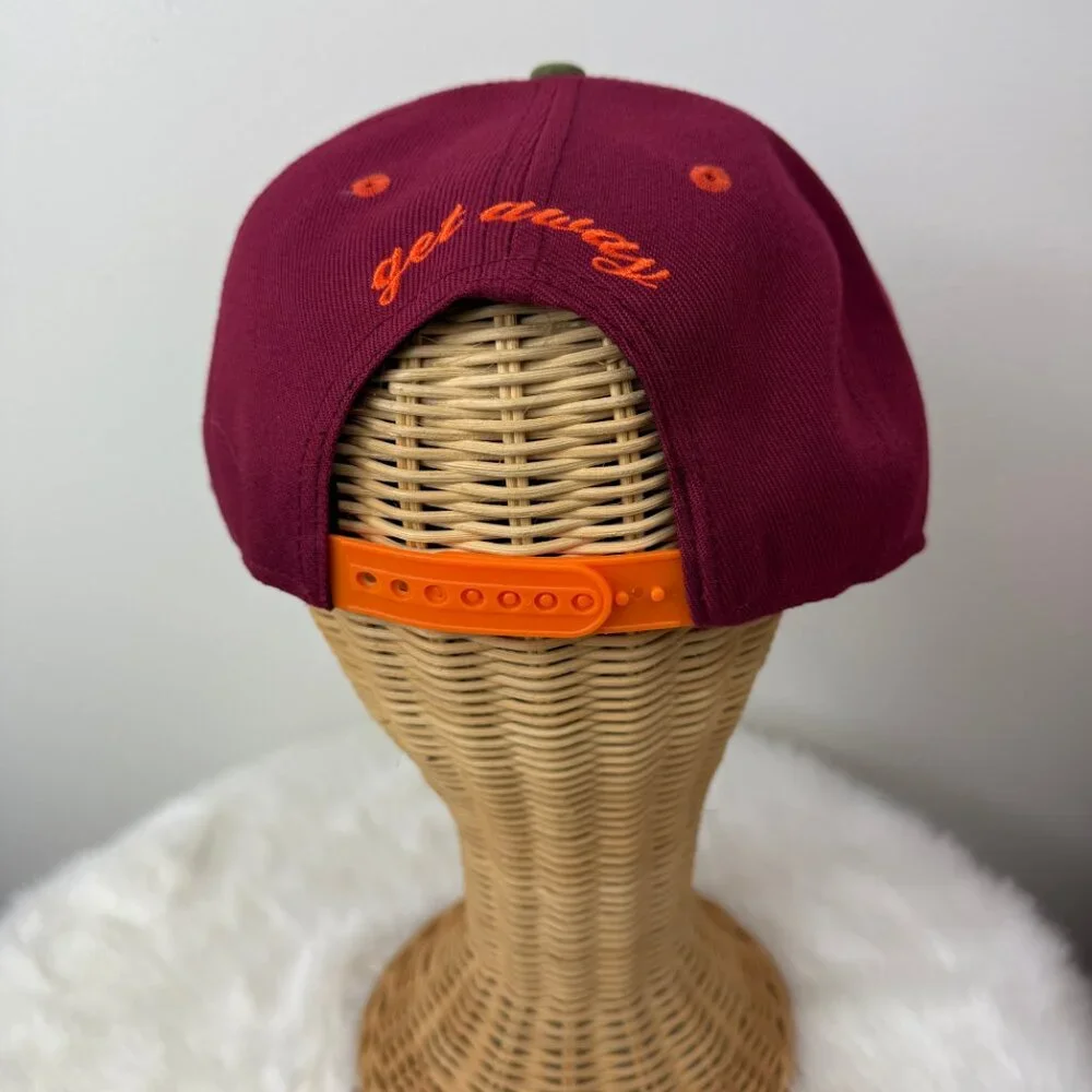 Premier Fits L Logo Maroon Snapback Hat - New